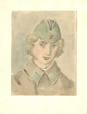 Чернышев Николай Михайлович. Портрет женщины-красноармейца 